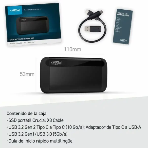 Disque dur externe crucial ct2000x8ssd9 2 to ssd_7335. DIAYTAR SENEGAL - L'Art de Vivre le Shopping Inspiré. Parcourez notre catalogue et choisissez des produits qui reflètent votre passion pour la beauté et l'authenticité.