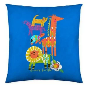 Housse de coussin cool kids funny jungle 50 x 50 cm _4360. DIAYTAR SENEGAL - Où Choisir Devient une Découverte. Explorez notre boutique en ligne et trouvez des articles qui vous surprennent et vous ravissent à chaque clic.