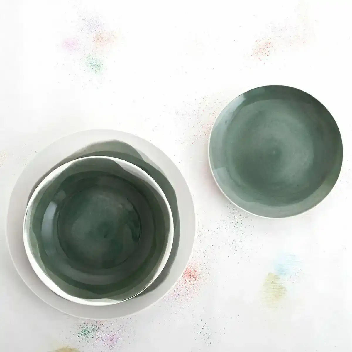 Vaisselle bidasoa etherea porcelaine verte 18 pieces _4040. DIAYTAR SENEGAL - Votre Portail Vers l'Exclusivité. Explorez notre boutique en ligne pour trouver des produits uniques et exclusifs, conçus pour les amateurs de qualité.