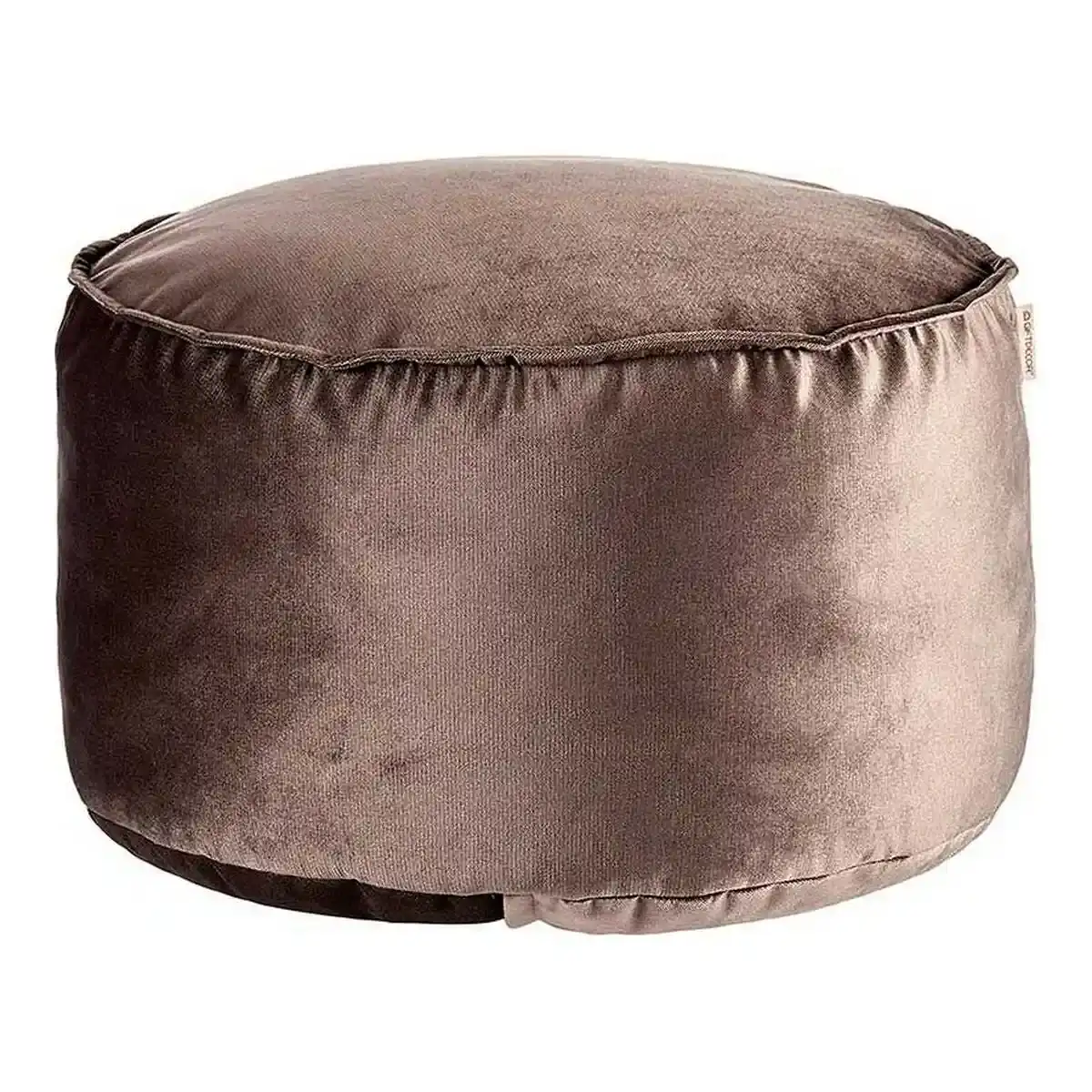 Pouf gris polyester polystyrene 60 x 35 x 60 cm _2545. DIAYTAR SENEGAL - Là où la Diversité Rencontre la Qualité. Parcourez notre gamme complète et trouvez des produits qui incarnent la richesse et l'unicité du Sénégal.