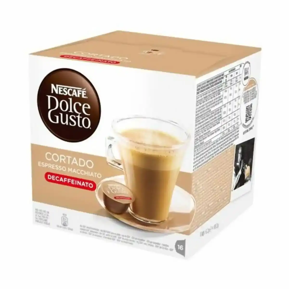 Capsules de cafe nescafe dolce gusto 94314 espresso macchiato decaffeinato 16_2201. DIAYTAR SENEGAL - Où la Tradition s'Harmonise avec le Moderne. Parcourez notre gamme diversifiée et choisissez des produits qui révèlent l'âme du Sénégal.