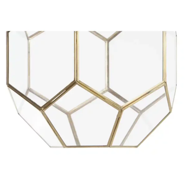 Plafonnier dkd home decor cristal dore transparent laiton 50 w 28_2739. Bienvenue sur DIAYTAR SENEGAL - Votre Fenêtre sur le Shopping Moderne. Parcourez notre boutique en ligne et découvrez des produits qui incarnent l'évolution du style et de la qualité.