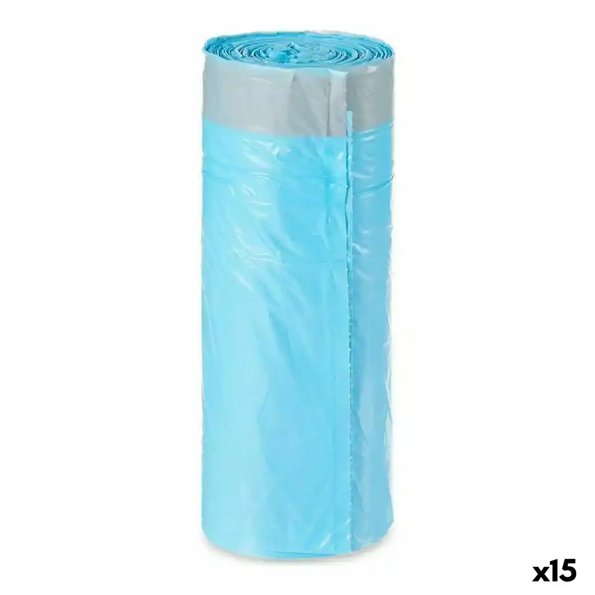 Sacs poubelle bleu polyethylene 15 unites 30 l _8119. DIAYTAR SENEGAL - Là où Choisir est un Acte d'Amour pour le Sénégal. Explorez notre gamme et choisissez des produits qui célèbrent la culture et l'artisanat du pays.