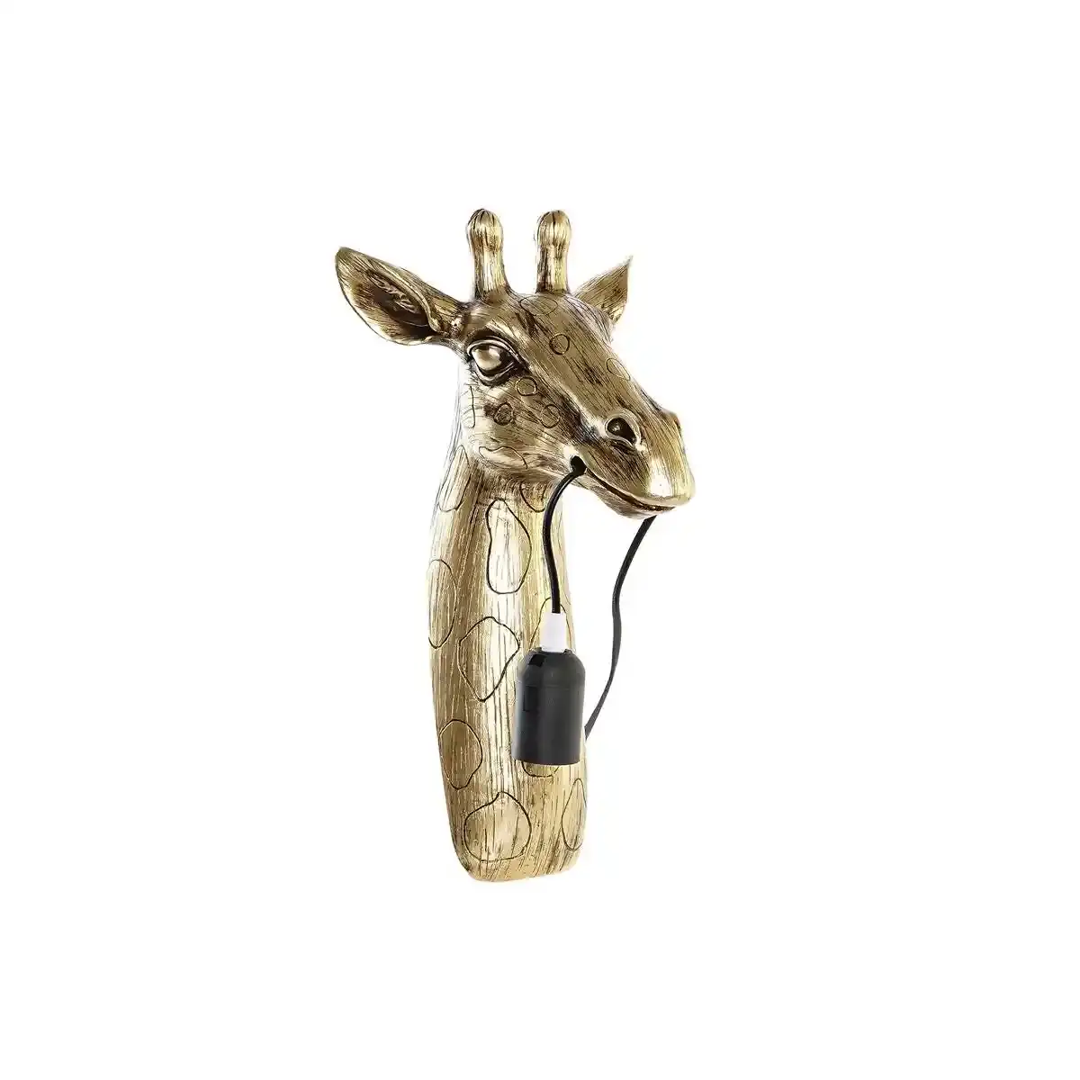 Applique dkd home decor resine doree colonial 50 w girafe 21_6832. DIAYTAR SENEGAL - Où le Shopping est un Plaisir Engagé. Parcourez notre catalogue et choisissez des produits qui respectent vos valeurs et vos attentes.