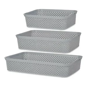 Boite multi usage plastique gris 3 pcs _5738. DIAYTAR SENEGAL - Votre Boutique en Ligne, Votre Histoire. Explorez notre sélection et découvrez des produits qui reflètent votre parcours et vos aspirations, un achat à la fois.