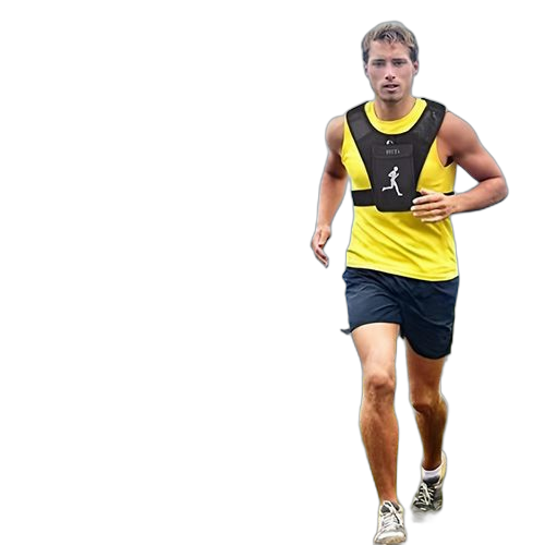1 débardeur de sport respirant avec support de téléphone et rangement noir