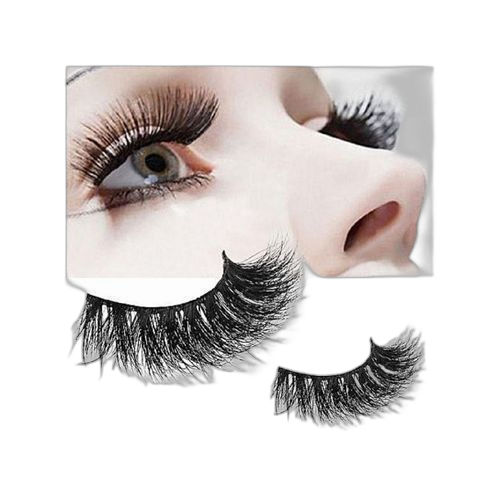 1 paire entrecroisées 3d faux cils longs et épais faux cils naturels + colle offertenoir