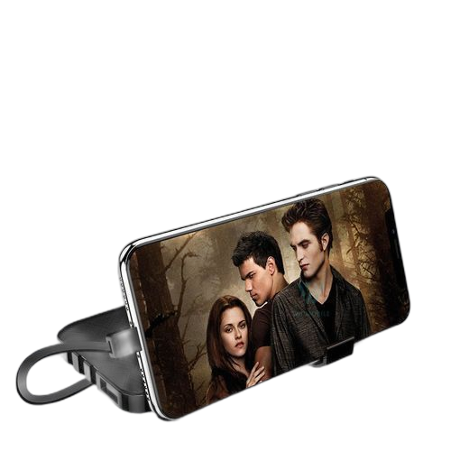 10000mah power bank folder portable 3 câble intégré