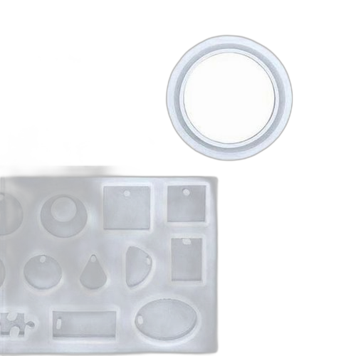 148 pièces kit de moules en silicone moulé en résine de paillettes