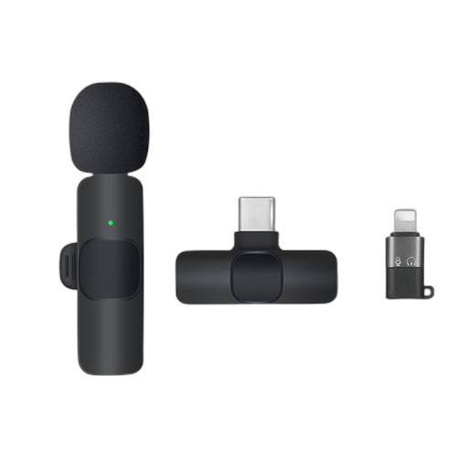 1xmicro cravate sans fil avec lightining/type c youtube, tiktok, live...