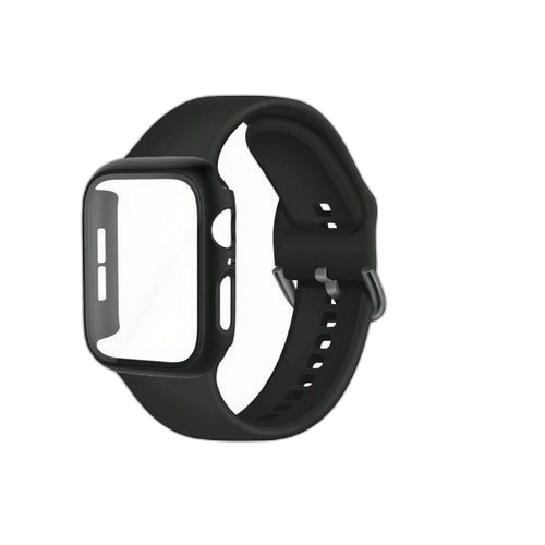 2 en 1 bracelet protection complete ecran bleu 44mm