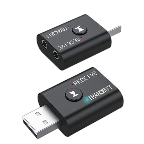 2 en 1 usb noir adaptateur bluetooth sans fil 5.0