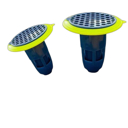 2 pièces bouchon de drain de douche en silicone de noyau de drain de plancher bleu