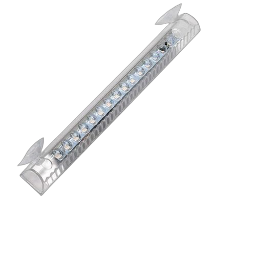 21cm lumière de capteur solaire de lunette arrière colorée, feu arrière flash led
