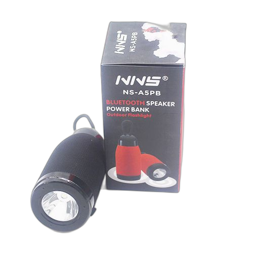 3 in 1 haut parleur avec power bank intégré + lampe torche bl