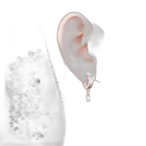 4 x boucles d’oreilles pince hommeforme aléatoire