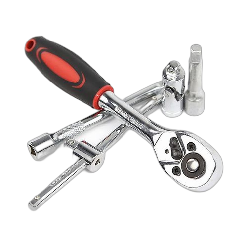 46 pcs cliquet clé manchon professionnel voiture réparation combo kit