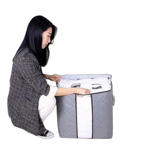 90l sac de rangement de courtepointe pour vêtements de grande capacité, organisateur