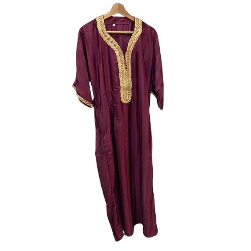 Abaya marocaine sans pantalon manche courte couleur rouge bordeaux – Photo produit Dakar Sénégal – Livraison rapide Abaya marocaine sans pantalon manche courte couleur rouge bordeaux. Diaytar : L'excellence du service, la douceur des prix