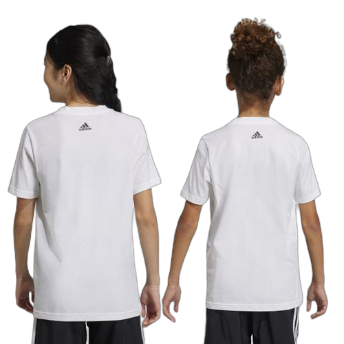 Adidas essentials linear logo cotton t shirt t shirts unisex blanc