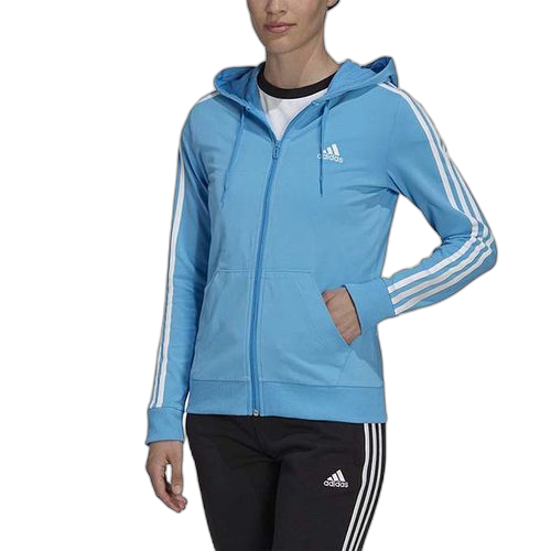 Adidas pull à capuchefemme essentials zippé à 3 bandes