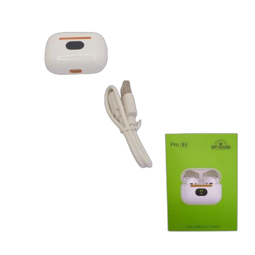 Airpro air pod generic ecouteurs led pro 8s casques d'écoute sans fil pour tout smartphones, oreillettes, qualité supérieure