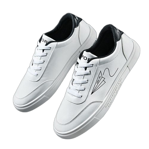 Alagzi baskets de sport pour homme blanc / noir