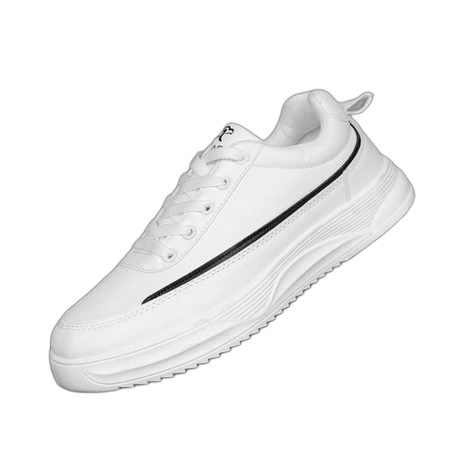 Alagzi chaussures décontractées d'extérieur pour hommes blanc
