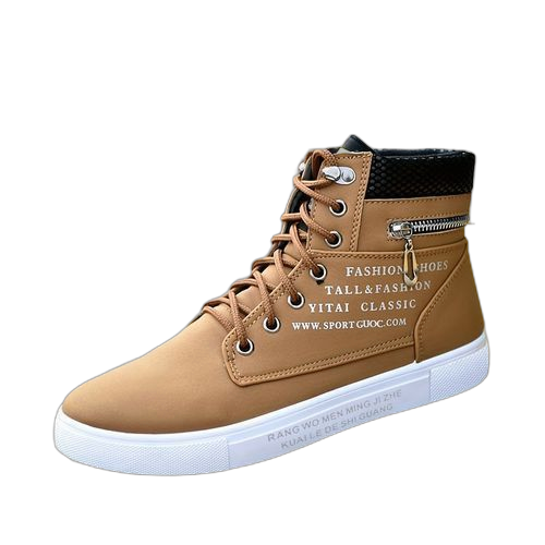 Alagzi trend fashion chaussures de planche hautes pour hommes bleu