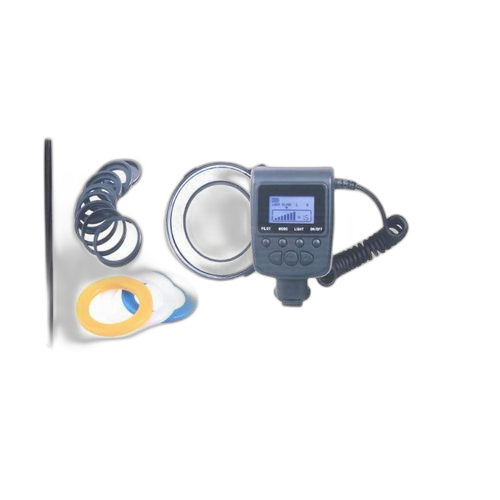 Andoer rf 550d macro 48 led anneau flash light lcd display power control