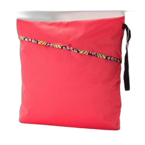Apiafrique sac imperméable pour couches lavables jade et rose