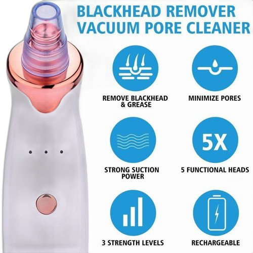 Appareil électrique pour enlever les points noirs et l'acné pour enlever les pores du visage outil de nettoyage multifonctionnel