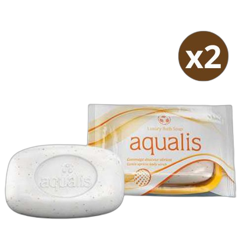 Aqualis lot de 2 savon aqualis gommage 120 grs