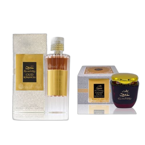 Ard alzaafran gamme thiouraye bakhoor + parfum oud romancea 80g