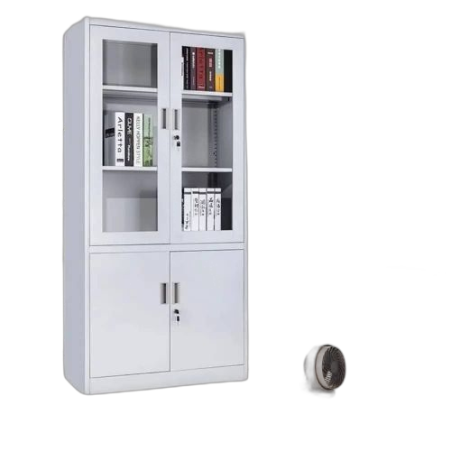 Armoire de bureau étagère de rangement bibliothèque en métal