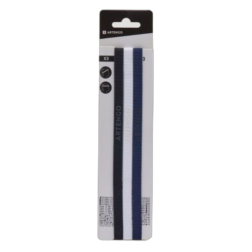 Artengo elastic band maintien cheveuxx3noir blanc marine