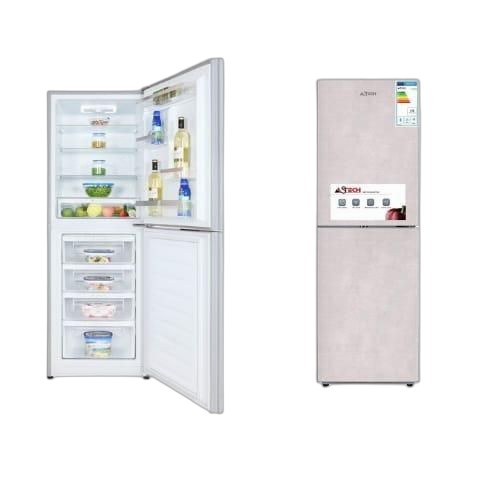 Astech réfrigérateur combiné 4 tiroirs 288 litres fc387blk ve noir garantie 12 mois