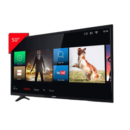 Astech téléviseur astech smart tv led 50" android l/h 110,7 x 62,3 cm full hd noir