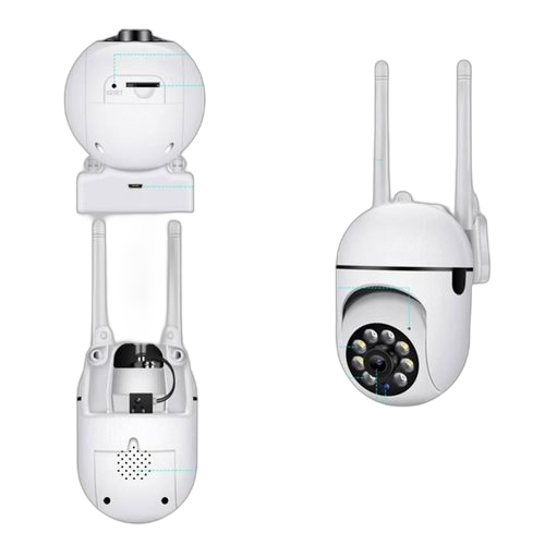 Autre caméra de surveillance ip rotative wifi,full hd interphone bidirectionnel avec lumière led