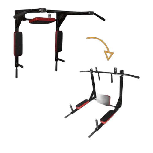 Barre fixe barre de traction et dips murale chaise romaine murale démontable, poignées antidérapantes multi exercices. Des économies garanties sur chaque commande avec Diaytar