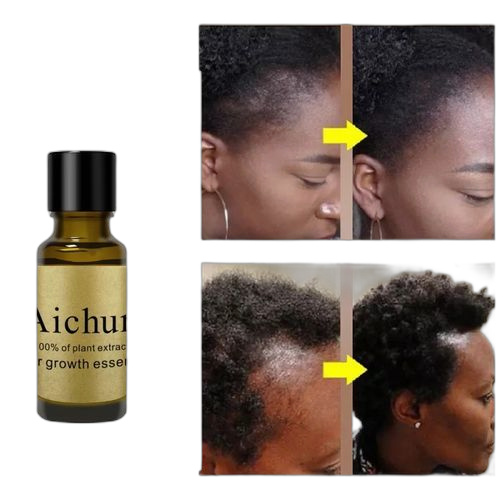 Beard active aichun huile pousse cheveux 100% naturel