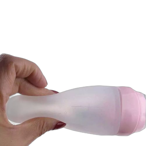 Biberons en silicone pour bebe bleu