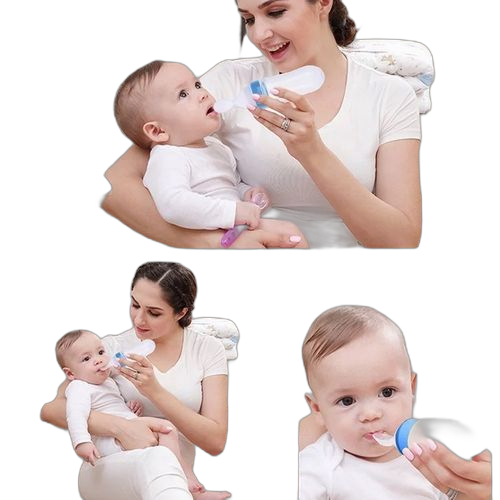 Biberons silicone bébé rose