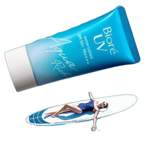 Biore uv aqua rich watery essence sunscreen spf 50