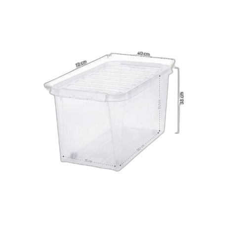 Boîte de rangement en plastique de haute qualité 70l