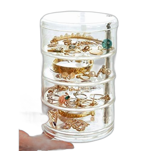 Boîte de rangement multifonctionnelle pour bijoux rotative à 4 couches. Révolutionnez votre façon d'acheter avec Diaytar