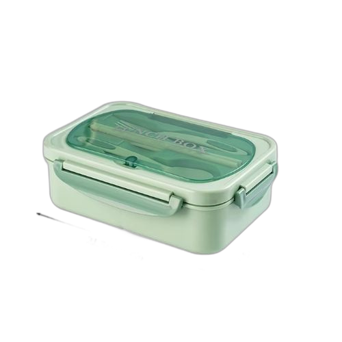 Boîte à lunch à compartiment portable avec ustensiles de cuisine