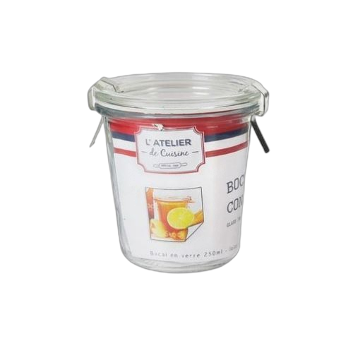 Bocal 10cl hermetique a clips m24