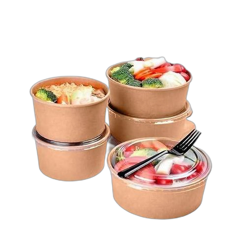 Bol à salade en papier kraft 10pcs