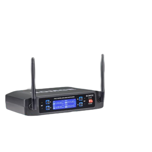 Bomge 4 channel dynamic wireless microphone system